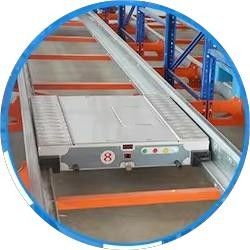 Cold Rolled Radio Shuttle Storage Rack Warehouse Racking System Customized Density