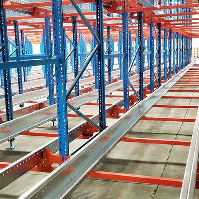 Cold Rolled Radio Shuttle Storage Rack Warehouse Racking System Customized Density