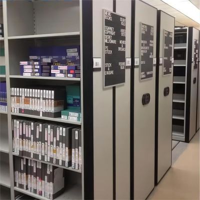 Q235B Library File Mobile Shelving System , MOVO Mobile Racking Warehouse