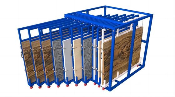 Combined Mobility Vertical Roll Out Sheets Rack For Heavy Duty Metal Sheets Storage