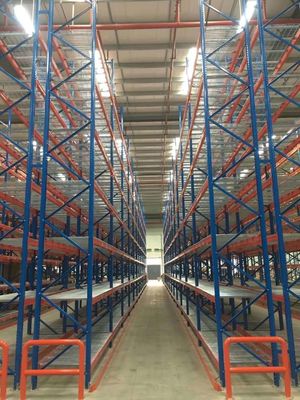 Adjustable Heavy Duty Pallet Racking , Warehouse Storage Shelving Customized Color