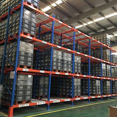 Immagazzinamento di pallet in acciaio Fifo Flow Rack per attrezzature di magazzino