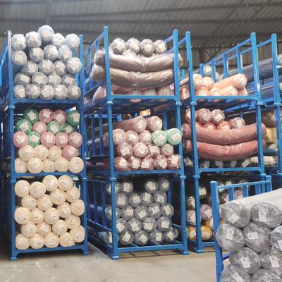 Common Powder Coating Stacking Racks For Chemicals Bag Storage Heavy Duty And Foldable