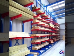 Rack per magazzini industriali a cantilever, scaffalatorio a cantilever a trazione H a doppio lato